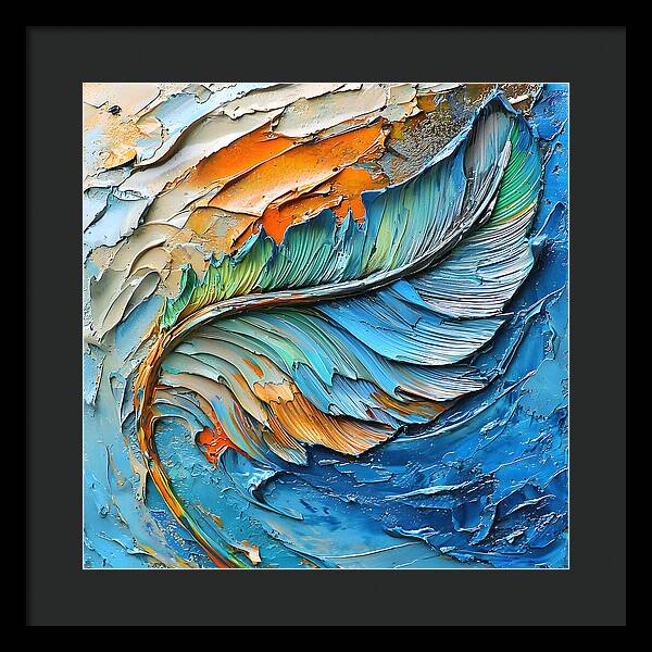 Feathered Elements - Framed Print