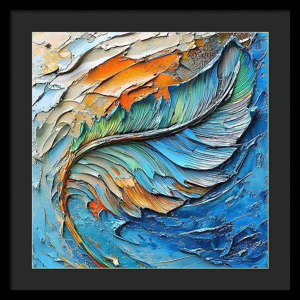 Feathered Elements - Framed Print