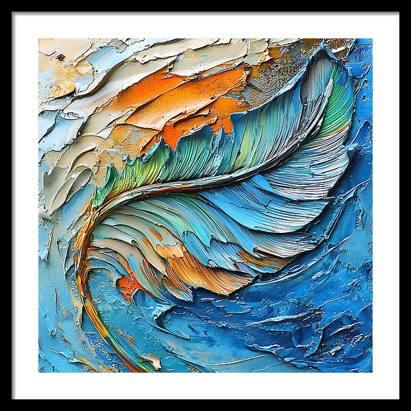 Feathered Elements - Framed Print