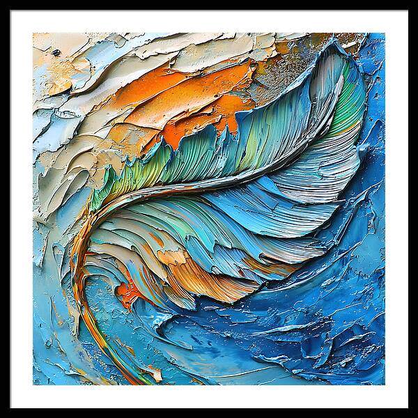 Feathered Elements - Framed Print