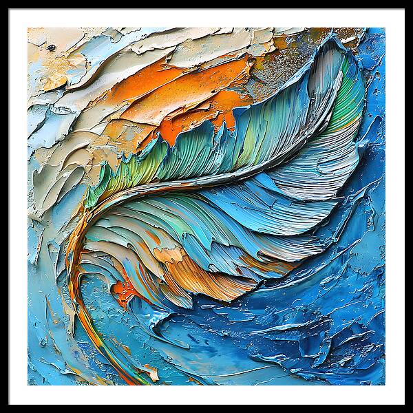 Feathered Elements - Framed Print