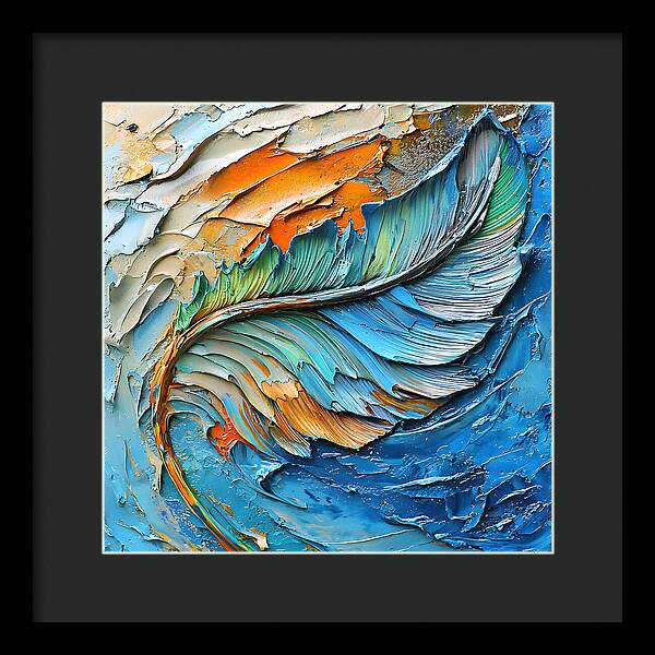 Feathered Elements - Framed Print