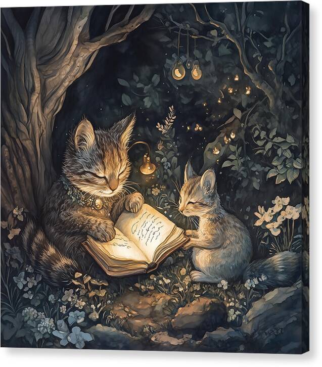 Feline Fables - Canvas Print
