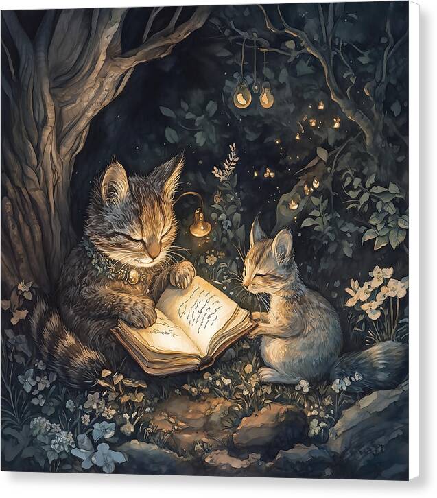 Feline Fables - Canvas Print