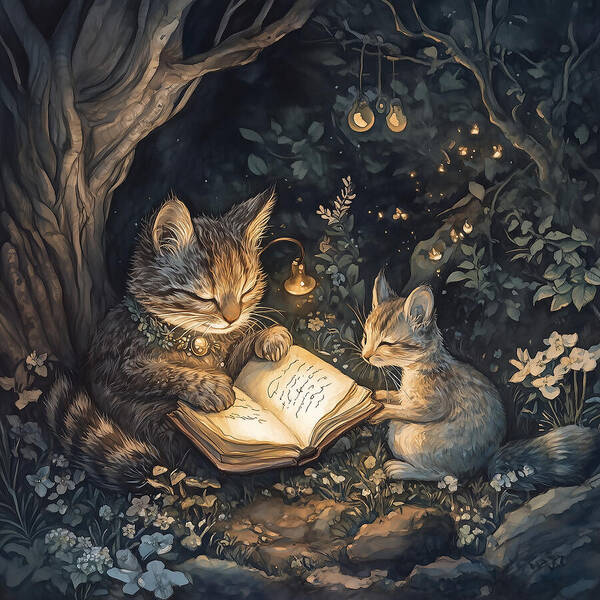 Feline Fables - Art Print