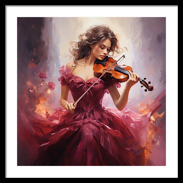 Fiery Sonata - Framed Print