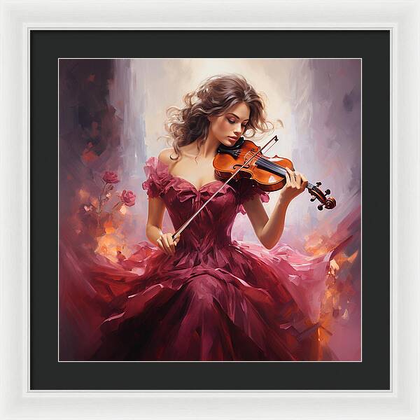 Fiery Sonata - Framed Print