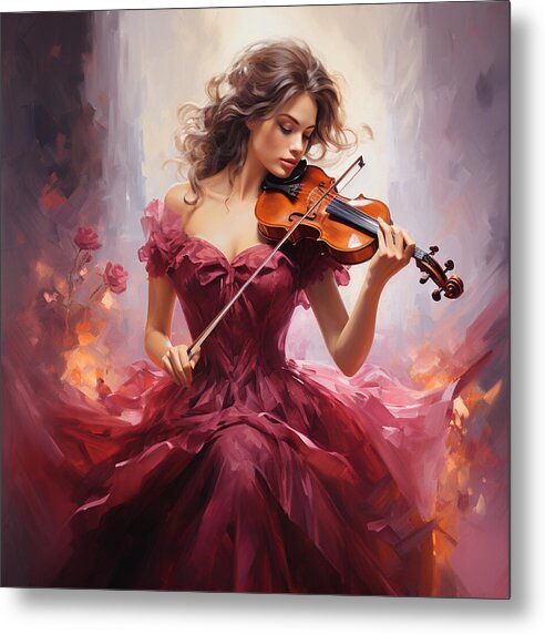 Fiery Sonata - Metal Print