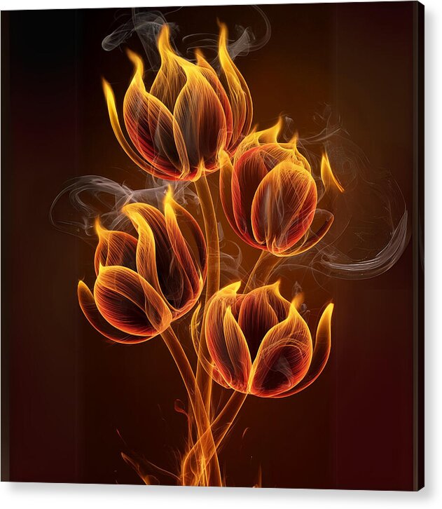 Fire Petals - Acrylic Print
