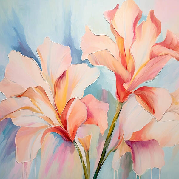 Floral Drip - Art Print