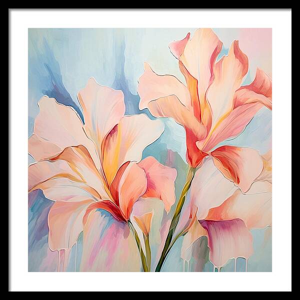 Floral Drip - Framed Print