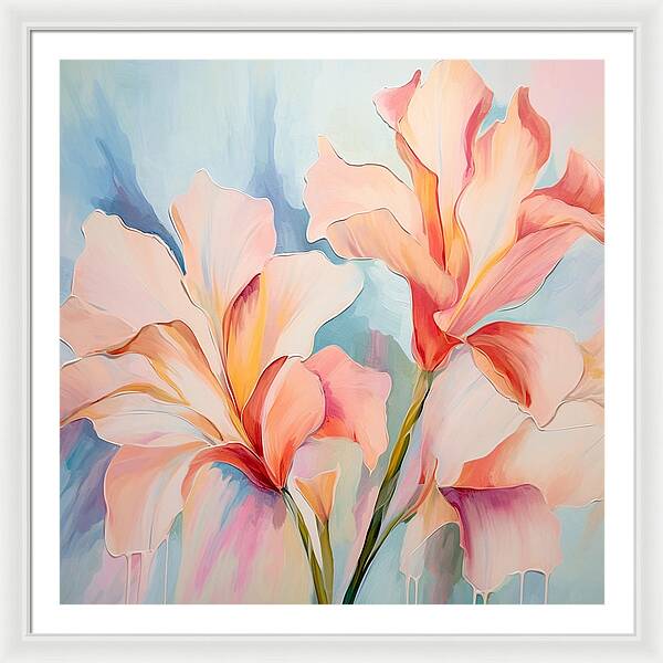 Floral Drip - Framed Print