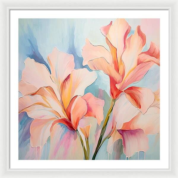 Floral Drip - Framed Print