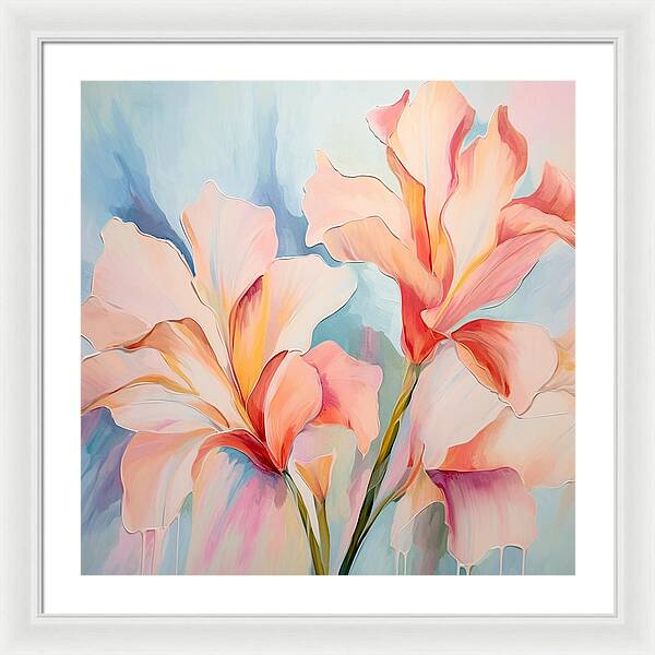 Floral Drip - Framed Print