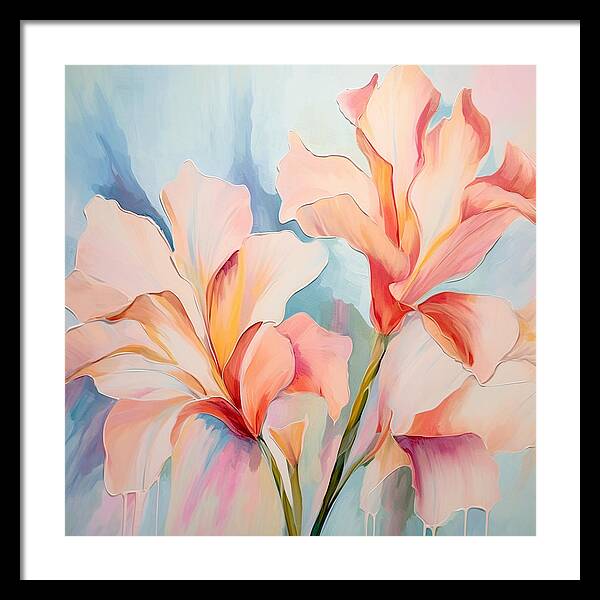 Floral Drip - Framed Print