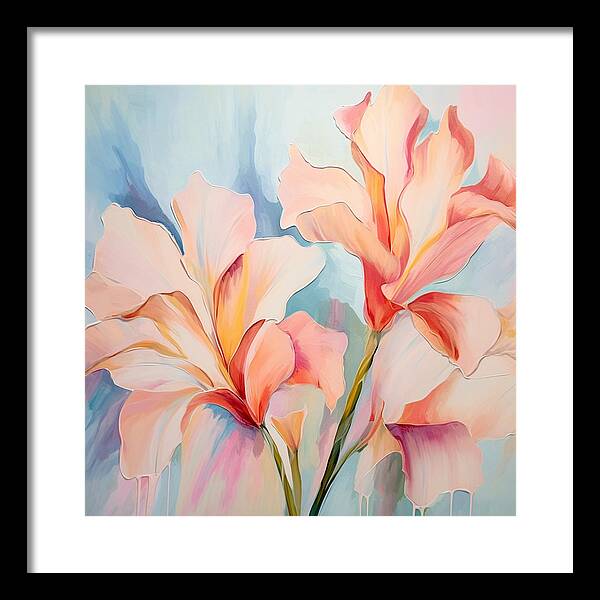 Floral Drip - Framed Print