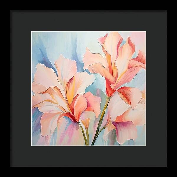 Floral Drip - Framed Print