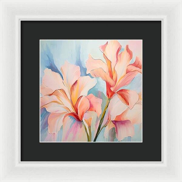 Floral Drip - Framed Print