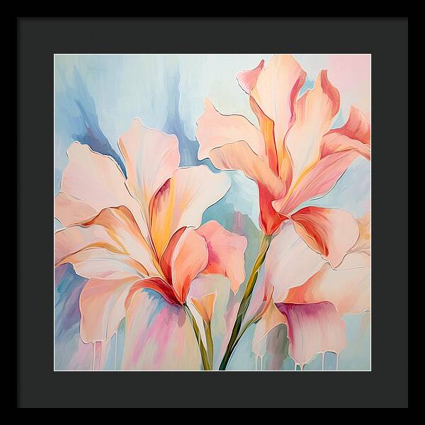 Floral Drip - Framed Print