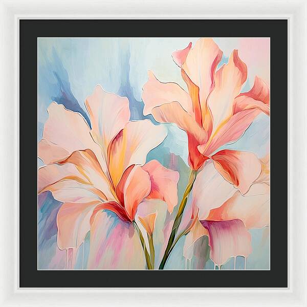 Floral Drip - Framed Print