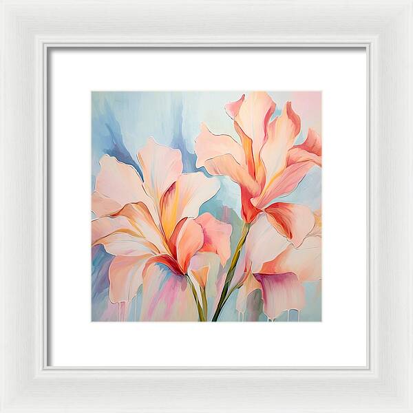 Floral Drip - Framed Print