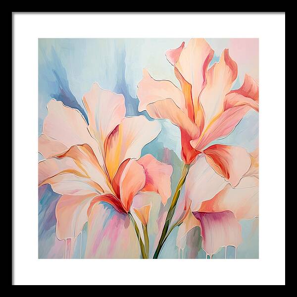 Floral Drip - Framed Print