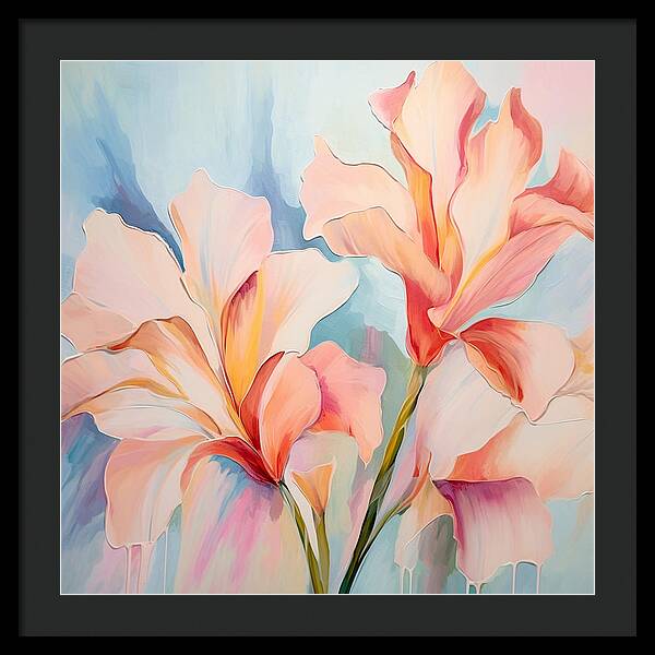 Floral Drip - Framed Print