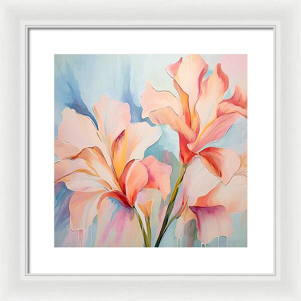 Floral Drip - Framed Print