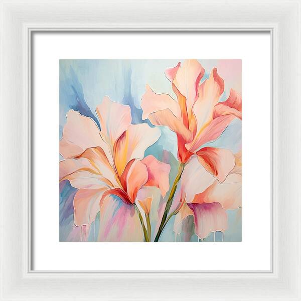 Floral Drip - Framed Print