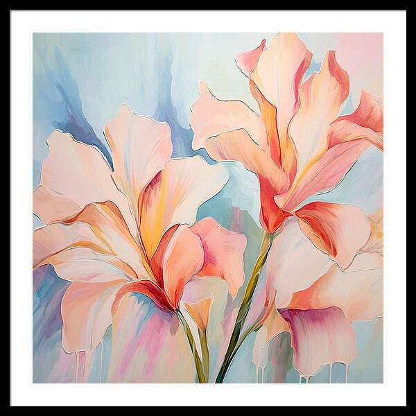 Floral Drip - Framed Print