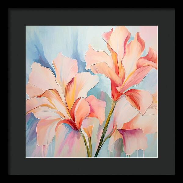 Floral Drip - Framed Print