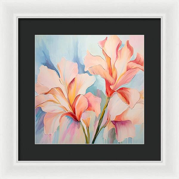 Floral Drip - Framed Print