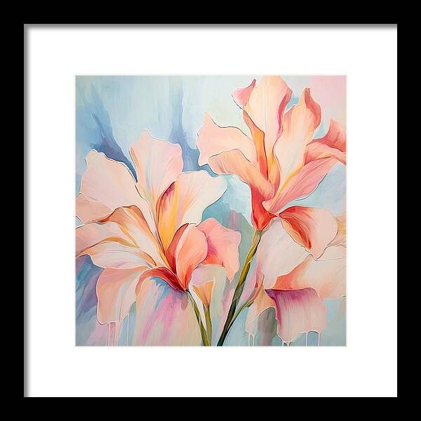 Floral Drip - Framed Print