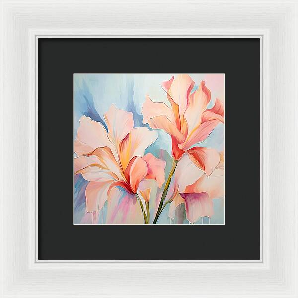 Floral Drip - Framed Print