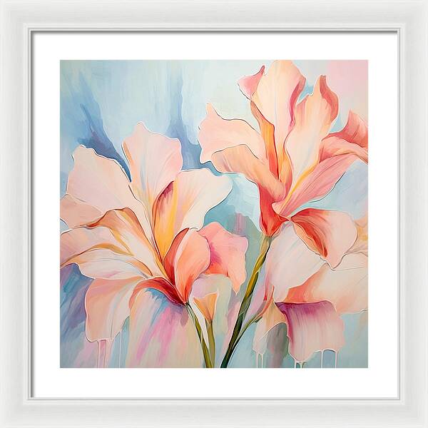 Floral Drip - Framed Print