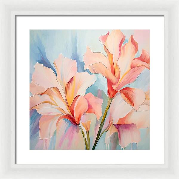 Floral Drip - Framed Print