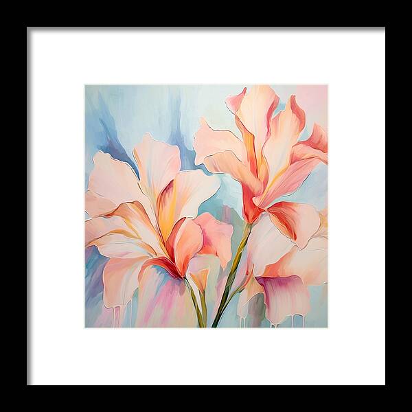 Floral Drip - Framed Print