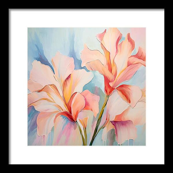 Floral Drip - Framed Print