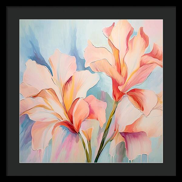 Floral Drip - Framed Print