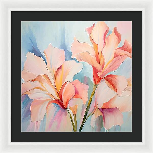 Floral Drip - Framed Print