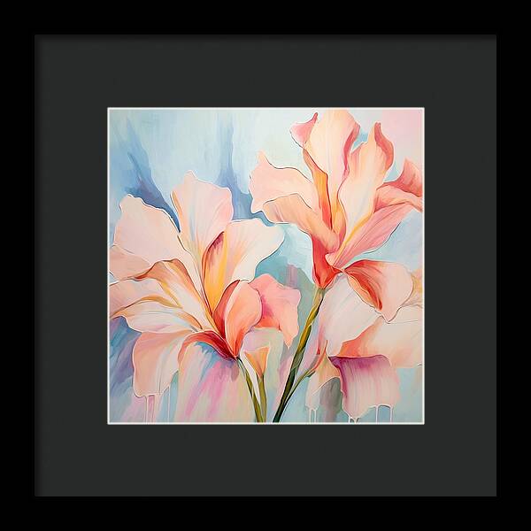 Floral Drip - Framed Print