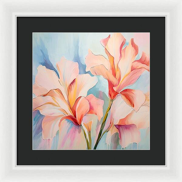 Floral Drip - Framed Print