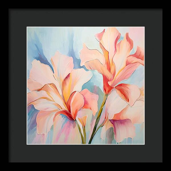 Floral Drip - Framed Print