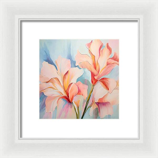 Floral Drip - Framed Print