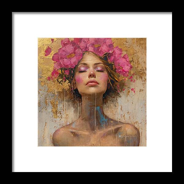 Floral Tranquility - Framed Print