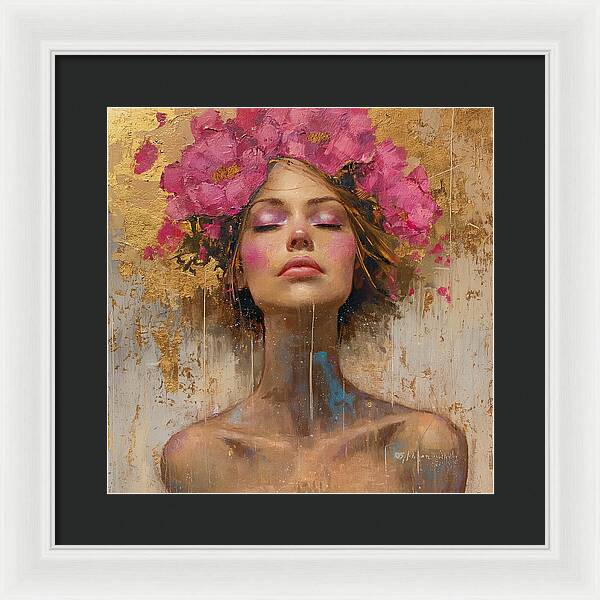 Floral Tranquility - Framed Print