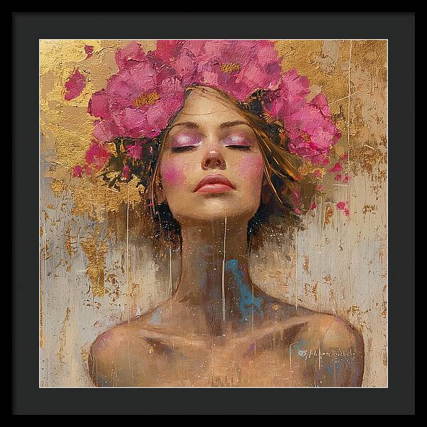 Floral Tranquility - Framed Print