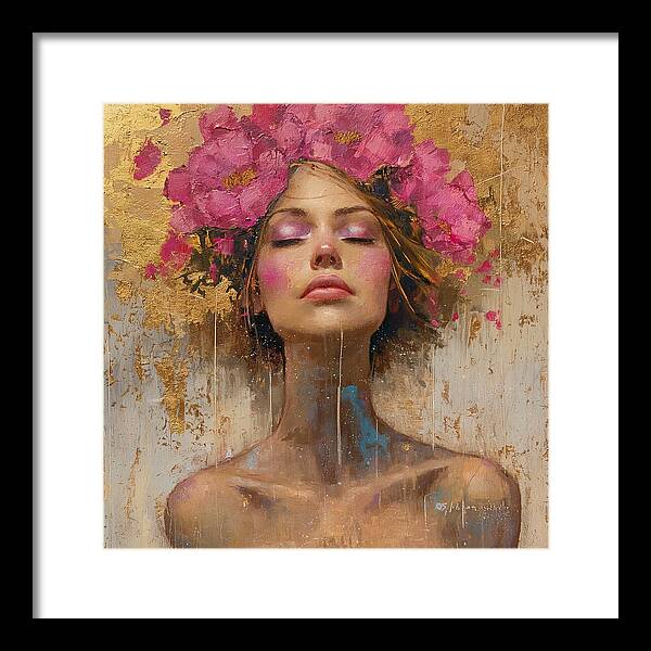 Floral Tranquility - Framed Print