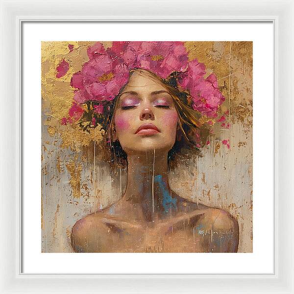Floral Tranquility - Framed Print