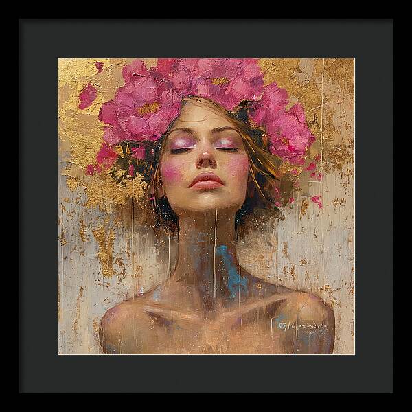 Floral Tranquility - Framed Print